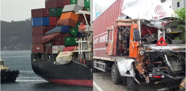 potentially damaged container